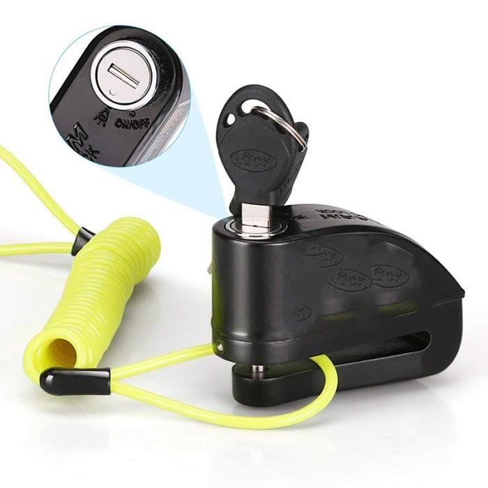 winomo Bloque-disque pour moto v/élo Alarme S/écurit/é Antivol