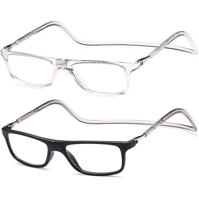 Newvision Lunettes De Vue Lecture Femme Homme Aimant Fermeture Loupes Lunette Sreglable Pres Pliables Regables Magnetiques u584 Achat Vente lunettes de lecture Cdiscount