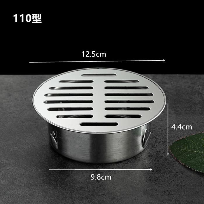 SPORTARC Couvercle de Filtre de Vidange de Douche Carré en Acier Inoxydable, Attrape-Cheveux, Protecteur de Filtre de Douche de Salle de Bain (15 cm