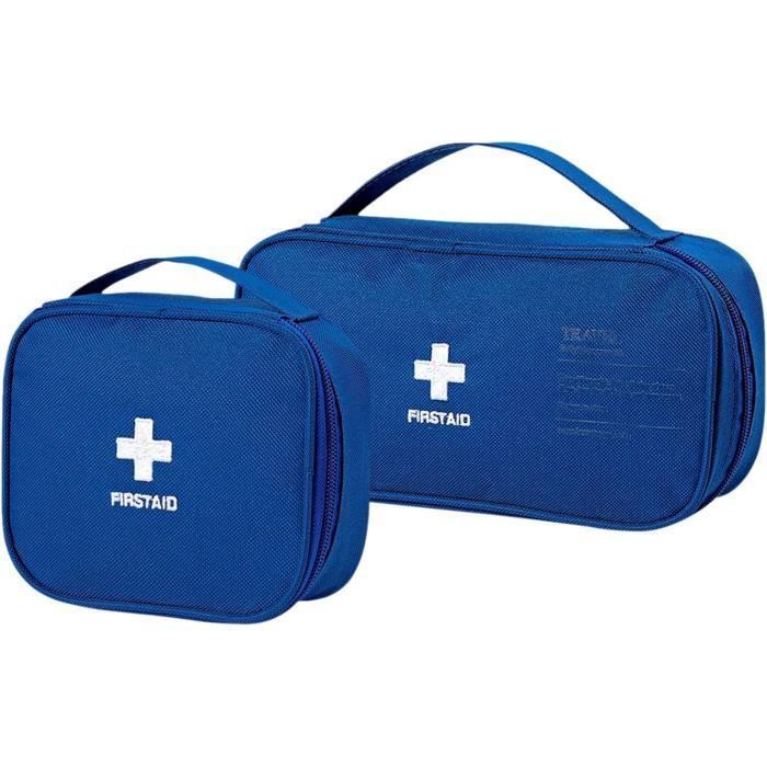 TZQFROCE 2 Pièces Trousse Secours Vide Étanche - Grande Et Petite Pharmacie Voyage Gris
