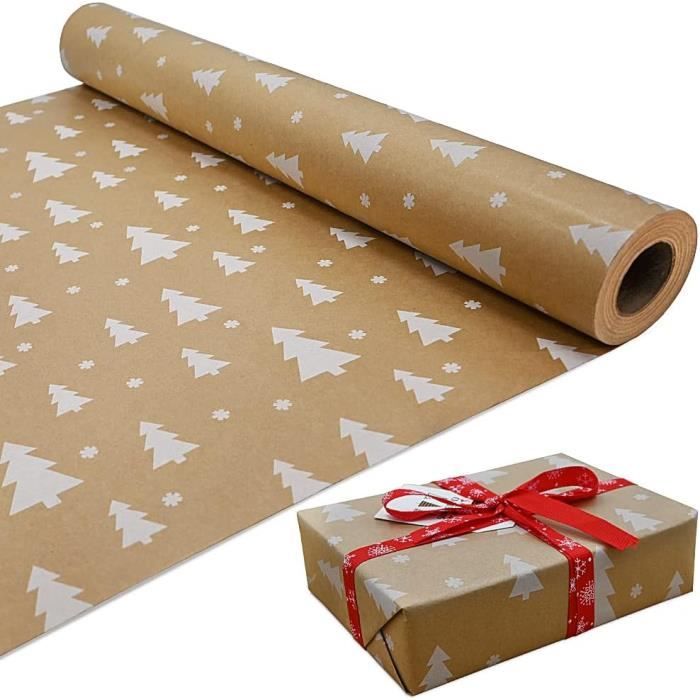 Papier cadeau 20 pièces Papier de Noël Rouleau Papier d'emballage Fête des  récoltes Taille : 70 x 50 cm, 5 motifs