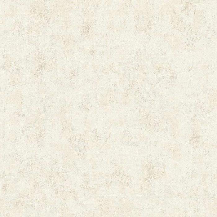 Papier Peint Intissé Uni Crème – Rouleau 10,05 M × 0,53 M – Haute Résistance Lumière