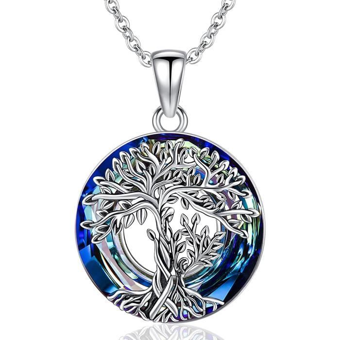 Collier Viking Homme Collier Arbre De Vie En Argent Sterling 925