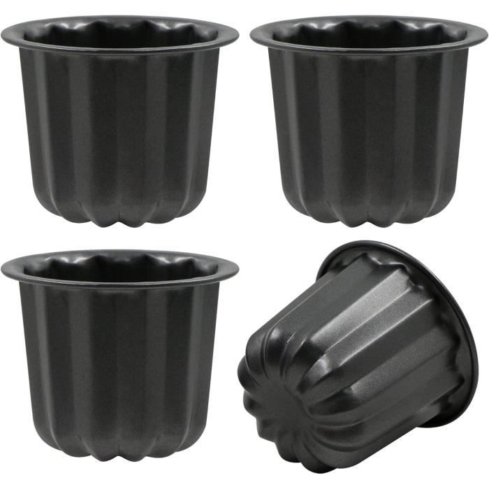 Lot de 2 mini moules à muffins en acier au carbone à 12 cavités