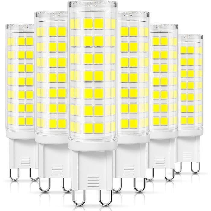 10pcs G9 Led Lampe 5w Blanc Froid 6000k 220v Remplace les lampes