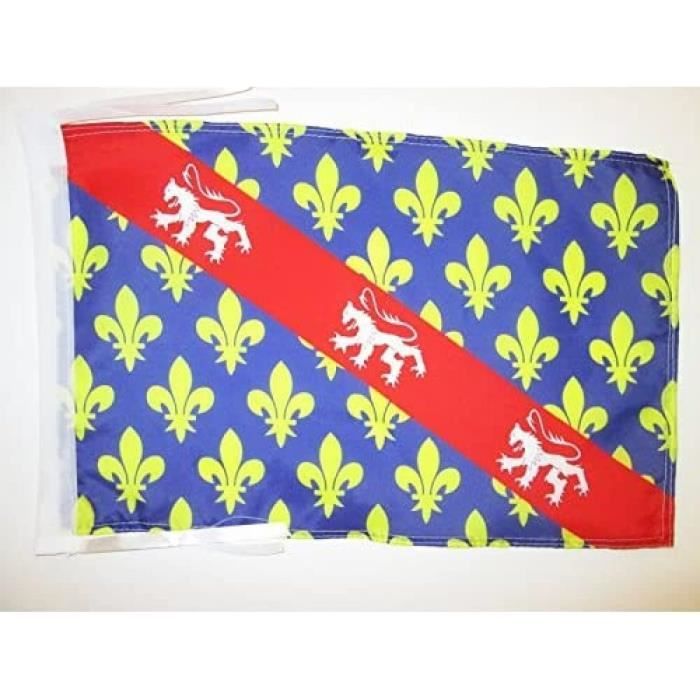 DRAPEAU DE TABLE DÉPARTEMENT DE LA CREUSE 21x14cm - PETIT DRAPEAUX DE BUREAU FRA