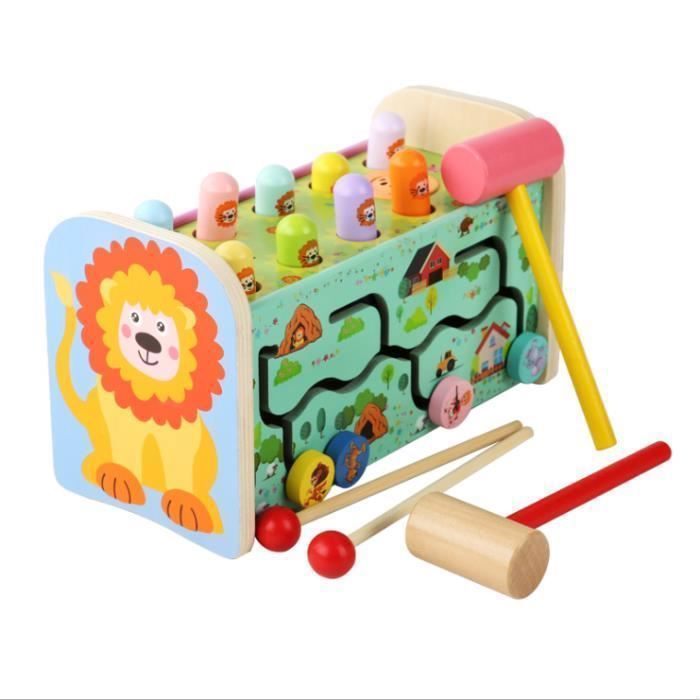 Banc De Marteau Jouet Banc A Marteler Avec Mini Maillet Jouets Educatif Enfants Pounding Banc Jouet 18 Mois 2 Ans Fille Garcon Cdiscount Jeux Jouets