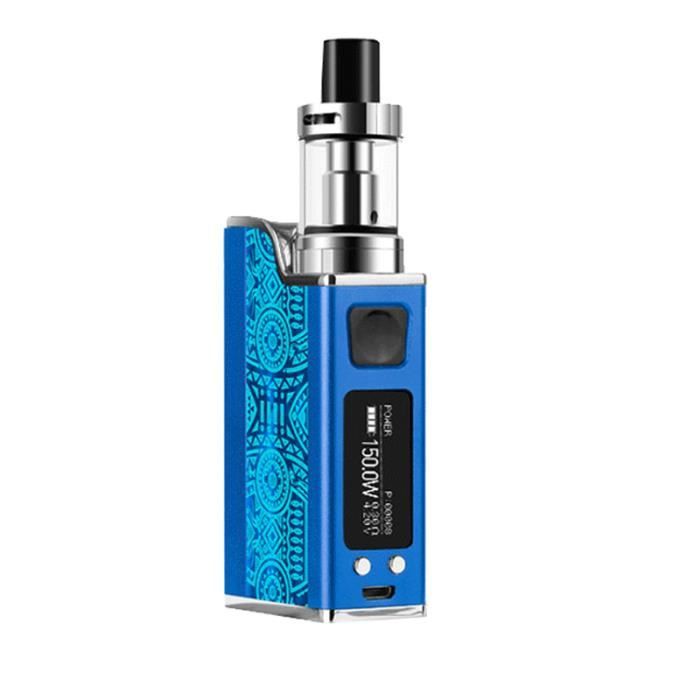 150W grand ensemble de cigarette électronique de fumée, 2,7 ml, bleu (avec  1 * autocollant)