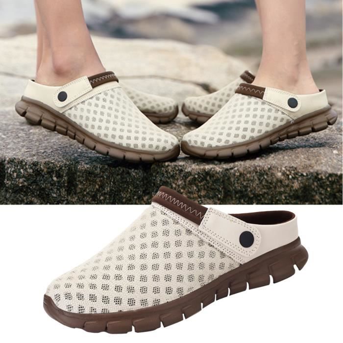 ChayChax Sabots Homme Respirant Chaussures de Jardin Légère Pantoufles d/'Été Chaussons Antidérapant Sandales