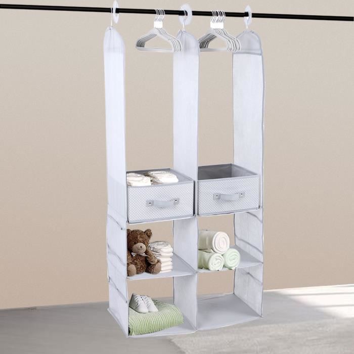 Placard De Rangement Armoire Enfant Non Tisse Gris 24 Pieces Achat Vente Armoire 2009489634995 Cdiscount