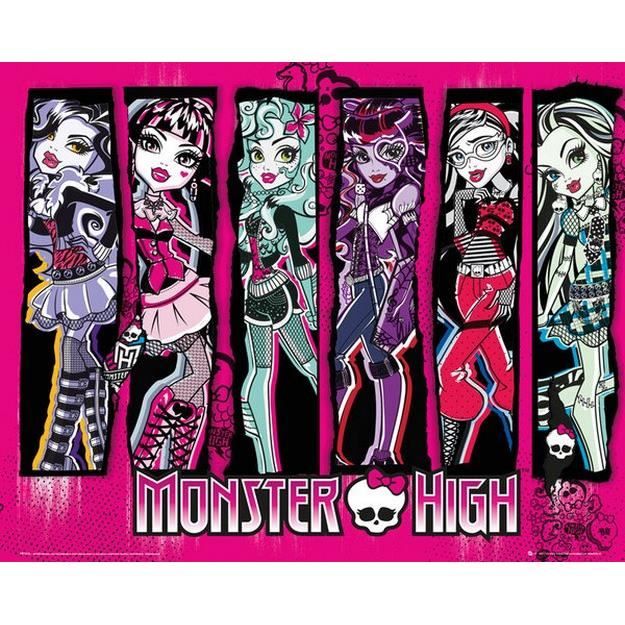 Monster High Personnages 40x50cm AFFICHE POSTER Cdiscount Maison