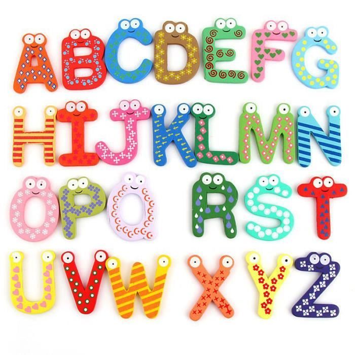 2 Pack des 26 lettres de l'alphabet magnétiques – Stickers STICKERS CUISINE  Frigo - Ambiance-sticker