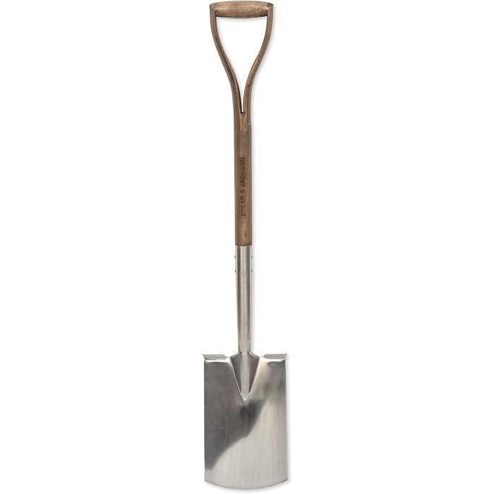 Bêche Inox Grand Modèle - Outil Jardinage Professionnel Résistant