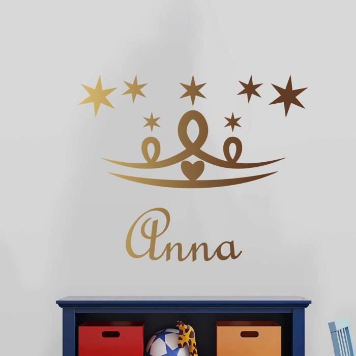Stickers Muraux Deco Maison Chambre Enfant Bebe Stickers Prenom Personnalise Cuivre 0x160 Mm Cdiscount Maison