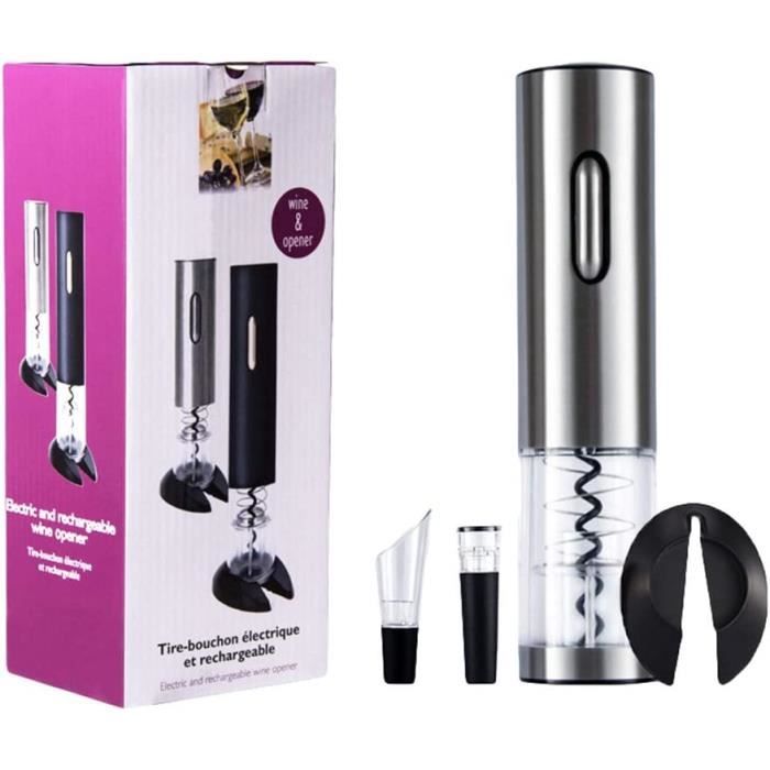 Tire bouchon électrique rechargeable - Accessoire du vin - Idée Cadeaux