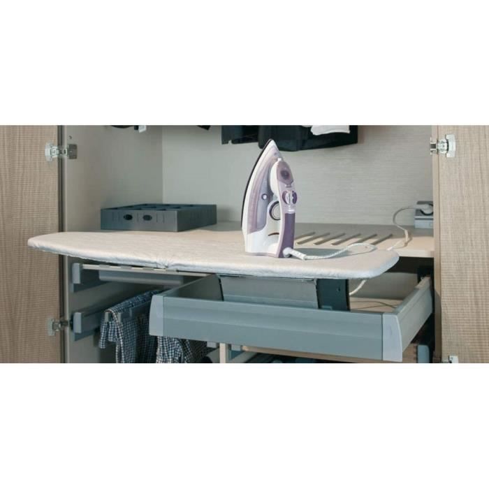 Table à Repasser Pliable Pivotante 180° – Gain De Place Avec Housse Amovible, Idéale Petit Espace