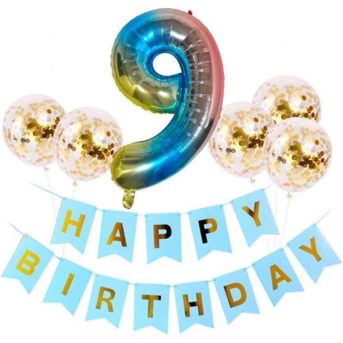 Décoration Anniversaire BrawlStar 34 Pièces - Ballons, Bannière Et Accessoires Thème Enfant