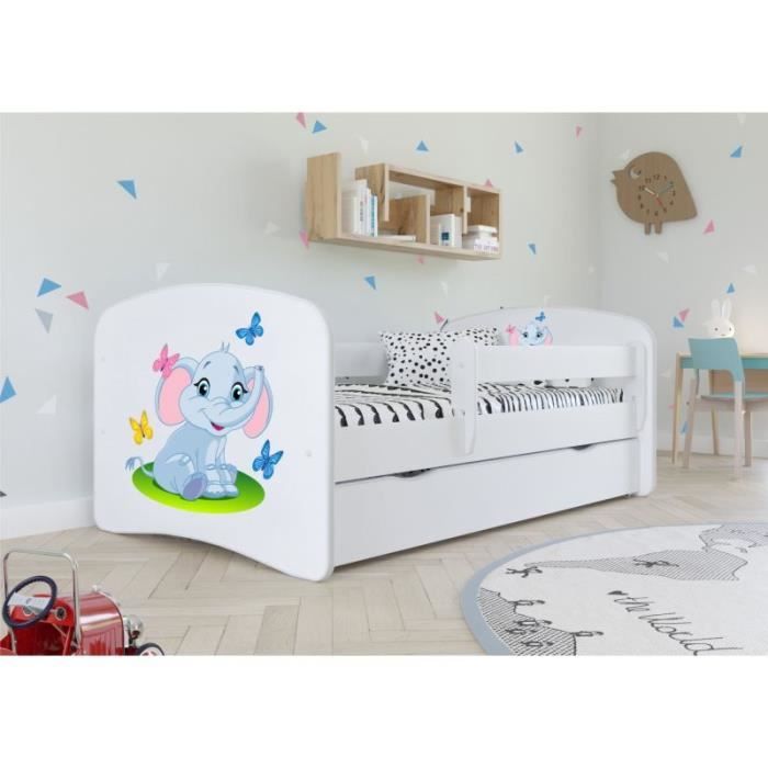 Lit éléphant rose Babydreams sans tiroir sans matelas 140/70 - Kocot Kids Lit éléphant rose Babydreams sans tiroir sans matelas 140/70 - Kocot Kids