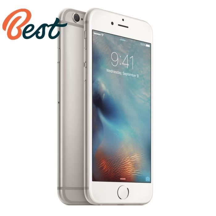 IPhone 6s 64Go Argent - Reconditionné, Batterie Neuve, Touch ID, Débloqué - Garantie 6 Mois