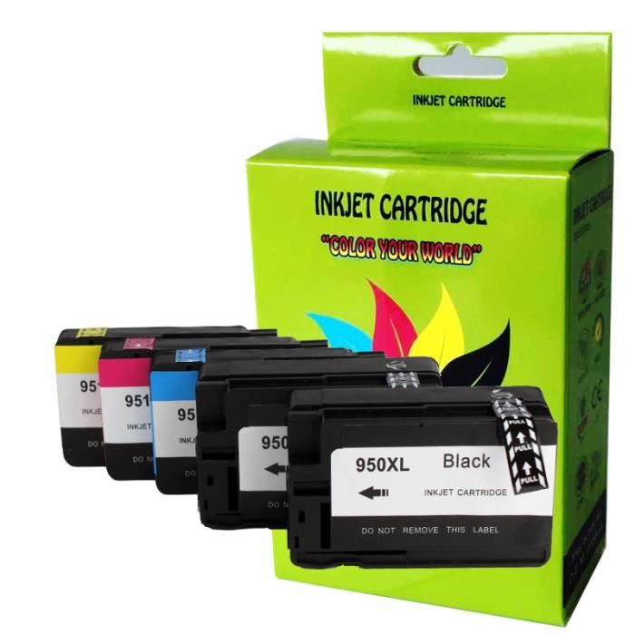 Cartouches D'encre Compatibles HP950 XL / HP951 XL - Pour Officejet Pro 8610 Et Séries, Neuves