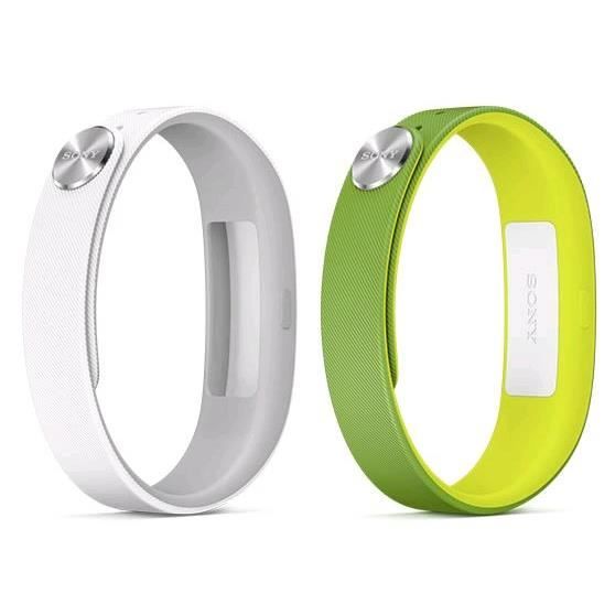 SONY  Lot SmartBand  1 capteur + 2 bracelets blanc 