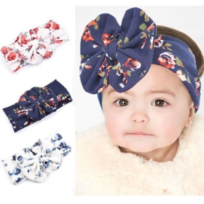 Bandeau à cheveux avec gros nœud pour jeune fille, accessoires de mode pour  enfants, bébé, bébé, mignon, nouveau, 0-3 ans - AliExpress