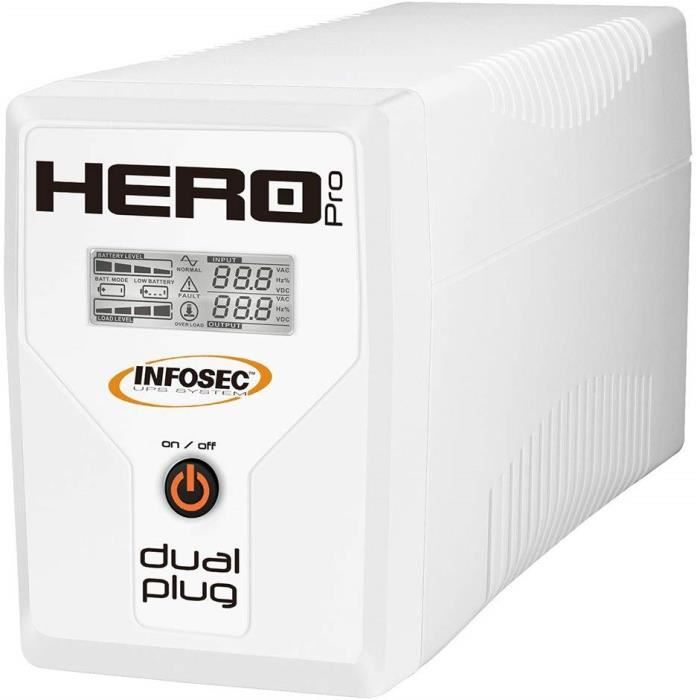 Hero Pro Dual Plug, PPC67020, Onduleur, Prise IEC, Prise FR/Schuko