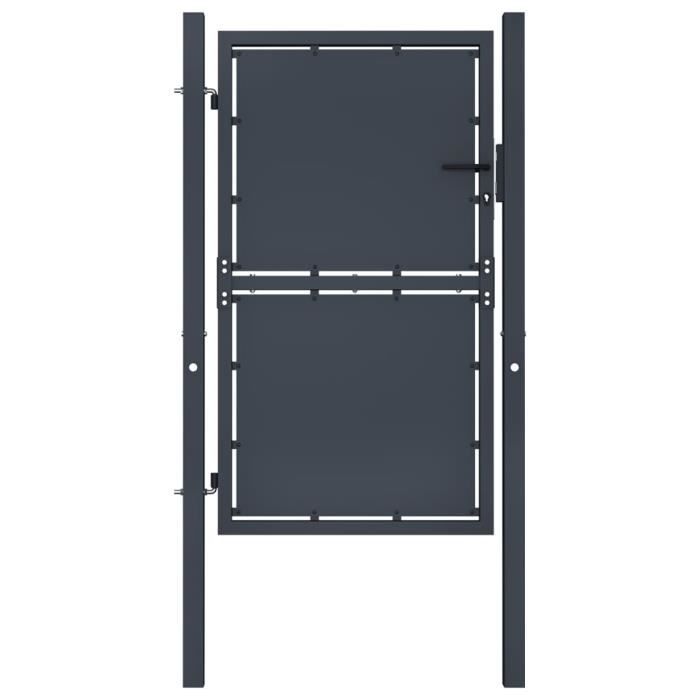 vidaXL Portail de jardin 100 x 125 cm - vue 2