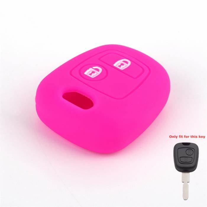 Coque CE0536 2 Boutons Coque Clé Voiture 2 Boutons Pour Peugeot/Citroën - Avec Housse Silicone Et Porte-Clés Remplacement Boitier Clé Coque CE0536 2 Boutons Coque Clé Voiture 2 Boutons Pour Peugeot/Citroën - Avec Housse Silicone Et Porte-Clés Remplacement Boitier Clé