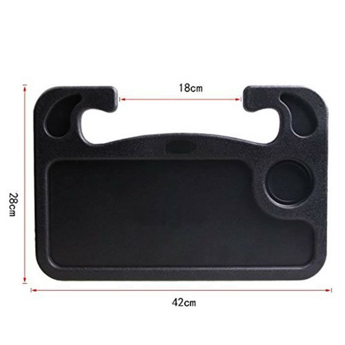 Plateau Volant BPTRKOM - Table Repas Portable Pour Voiture, Avec Porte-Gobelet Et Support Ordinateur