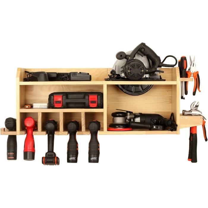 Outsunny Organiseur D'Outils De Jardin Sur Roulettes - Support 54 Emplacements Avec Crochets - Acier Noir