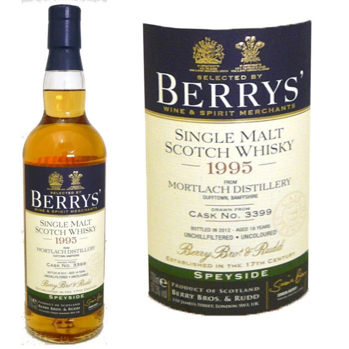 Mortlach 1995 14 ans Berry's Bros Achat / Vente BBR mortlach 1995