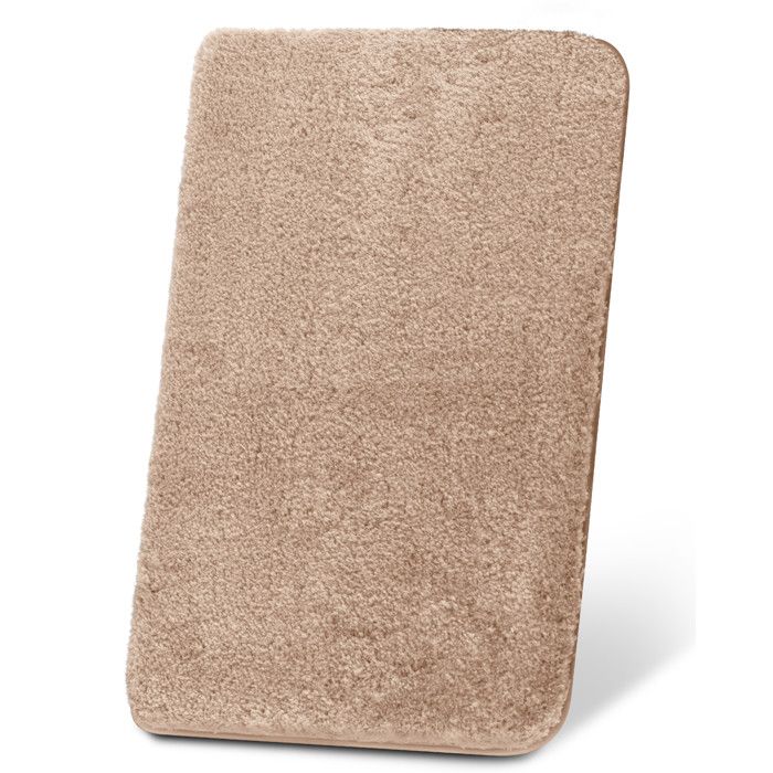 Tapis De Bain Beautissu Shaggy Anthracite 100x60cm - Ultra Absorbant, Antidérapant, Pour Chauffage Au Sol