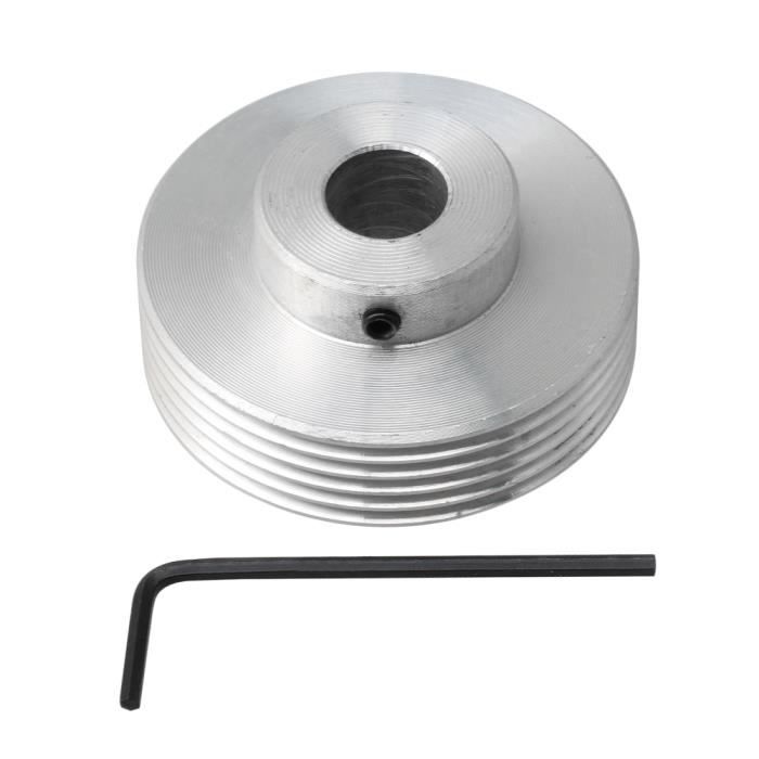 Poulie multi-courroie de type PJ V-Type de diamètre intérieur du diamètre  12mm de 50mm pour des machines - Cdiscount Bricolage