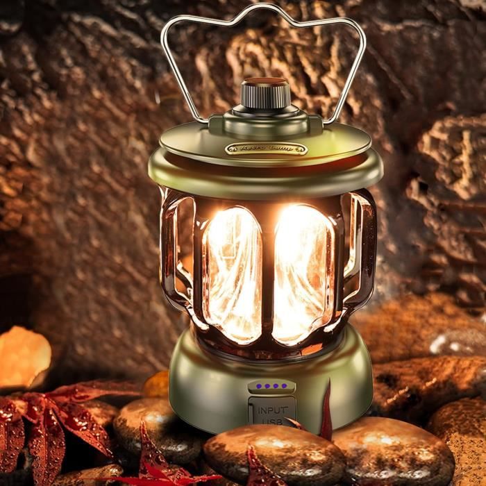 Lanterne De Camping JINHODY LED – 8000mAh Rechargeable, 40 Lumens, Pour Pannes De Courant