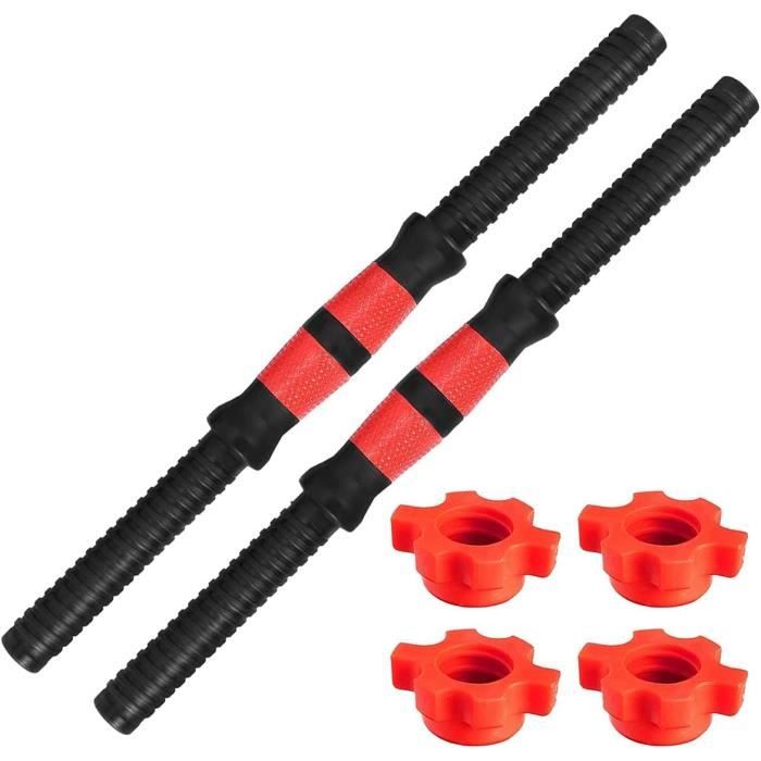 Haltères De Fitness 2 En 1 - 2 Barres De 1 Kg - Pour Yoga, Pilates, Aérobic - Prise Confortable Mousse Antidérapante