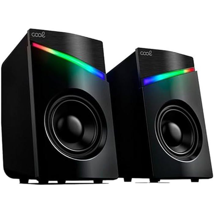 Paire D'enceintes LED PC Gamer MX E-07 – USB, Neuves Sous Blister