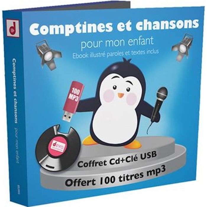 Comptines Et Chansons Pour Mon Enfant Coffret 100 Titres Cd Usb Mp3 Livret Cdiscount