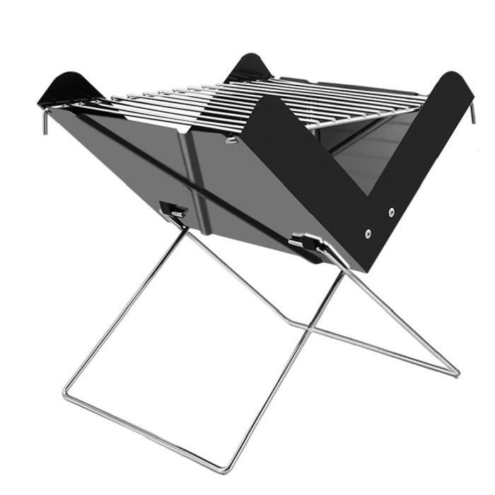 jinwen Grille de Barbecue Légère pour Camping Table de Pique-Nique pour Plage Voyage Camping Intérieur