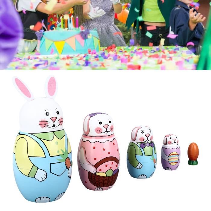 8 Poupées Russes En Bois Matryoshka - Poupées Empilables Pour Enfants Garçons Et Filles