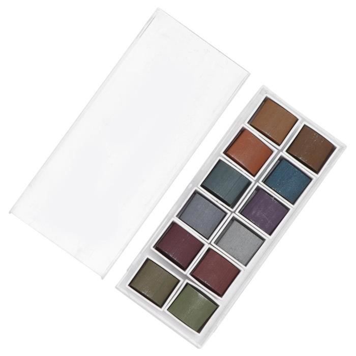 Set De Peinture Aquarelle, Voyage Solide Aquarelle Peinture Pliable 42