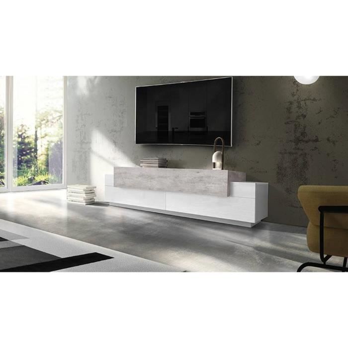 Dmora - Meuble TV Maiella, Buffet Bas pour Le Salon, Buffet pour Le
