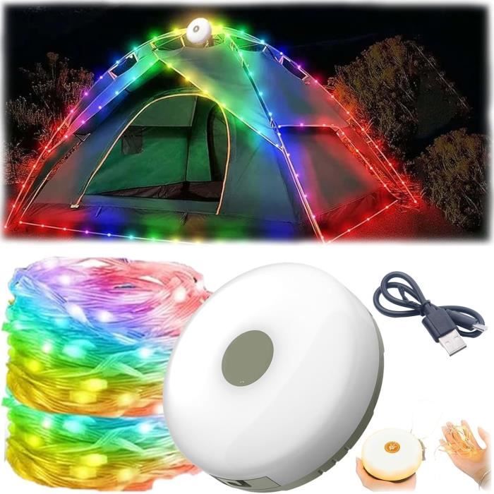 Guirlande lumineuse LED escamotable - 8 modes d'éclairage