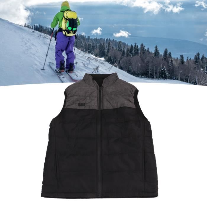 Gilet Chauffant électrique Unisexe Dr.Prepare – 3 Niveaux, 10 Zones, Ajustable – Pour Moto, Ski, Randonnée (sans Batterie)