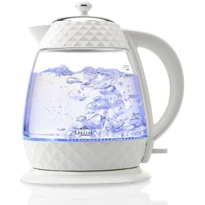 Bouilloire Électrique en Verre 1,8 L Thermostat Réglable Sélection de
