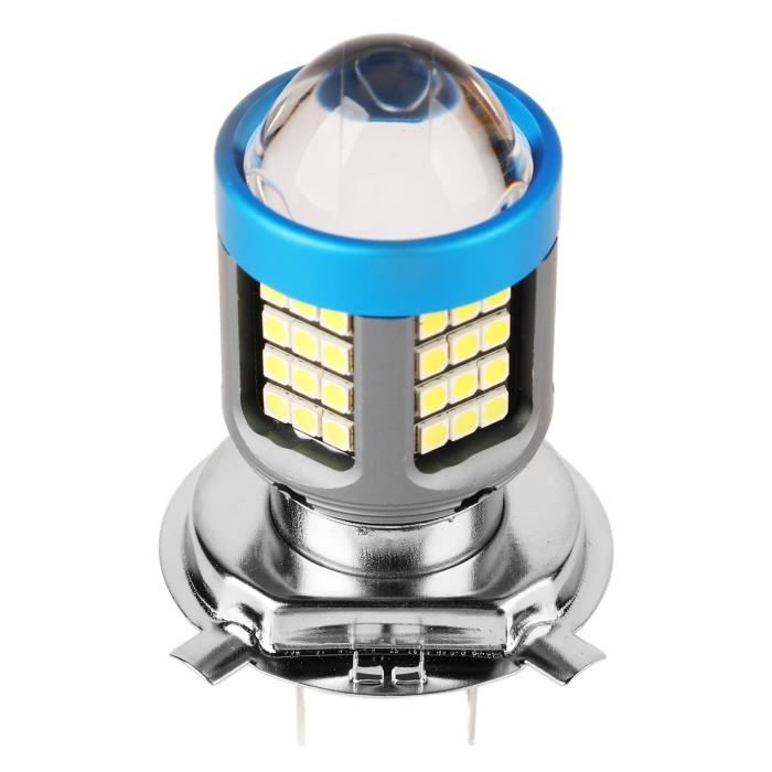 Ampoules de phare de moto Ampoule de phare de moto LED blanc haute luminosité large vue en alliage d'aluminium BA20D H4
