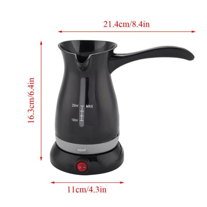 JINCafetière Turque, 250ml Cafetière Électrique à Moka 13 Personnes Pot à Café Turque pour