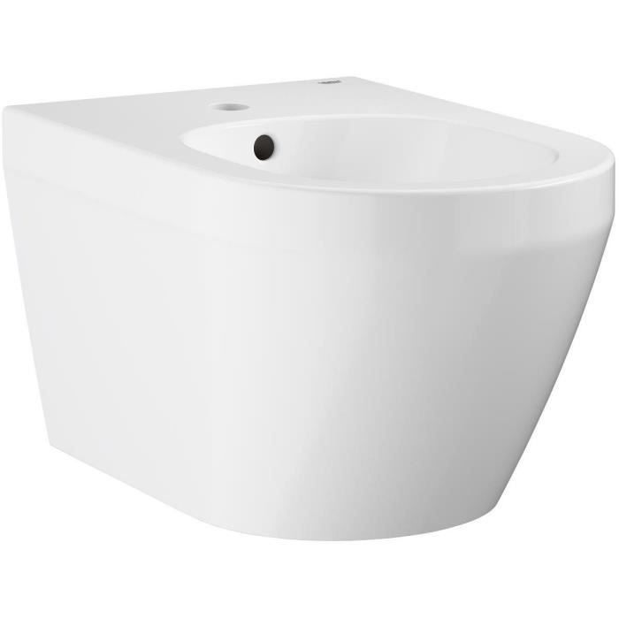 Bidet suspendu - GROHE Euro Ceramic - Porcelaine vitrifiée - Blanc
