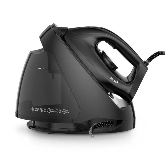 Harper - Centrale Vapeur 55 Bars - Défroissage Verticale - Repassage à Sec - Vapeur Puissante - 2000w - Revêtement Antiadhésif - Harper