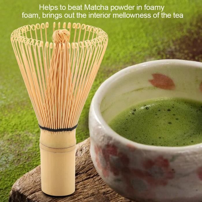 HURRISE fouet Matcha Fouet à thé en bambou naturel Chasen pour la